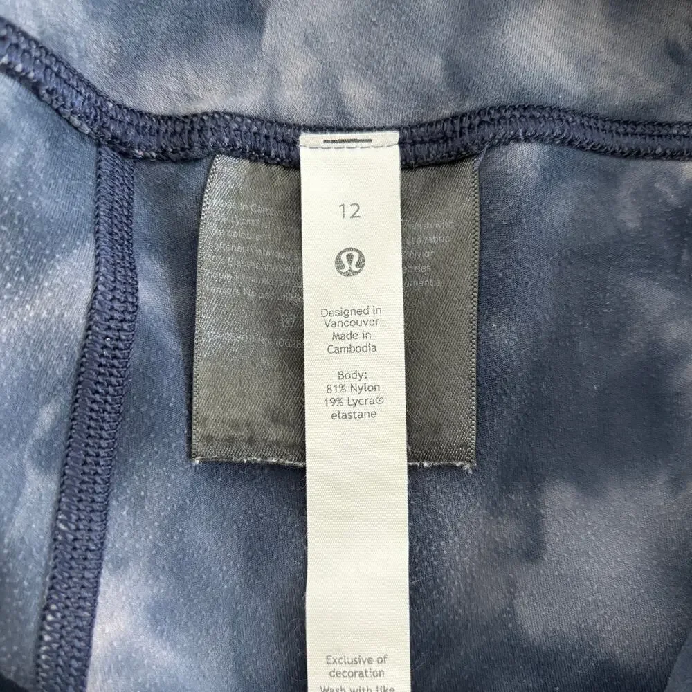 Lululemon Align High-Rise Pant Diamond Dye Lunar Rock True Navy - Size: 12